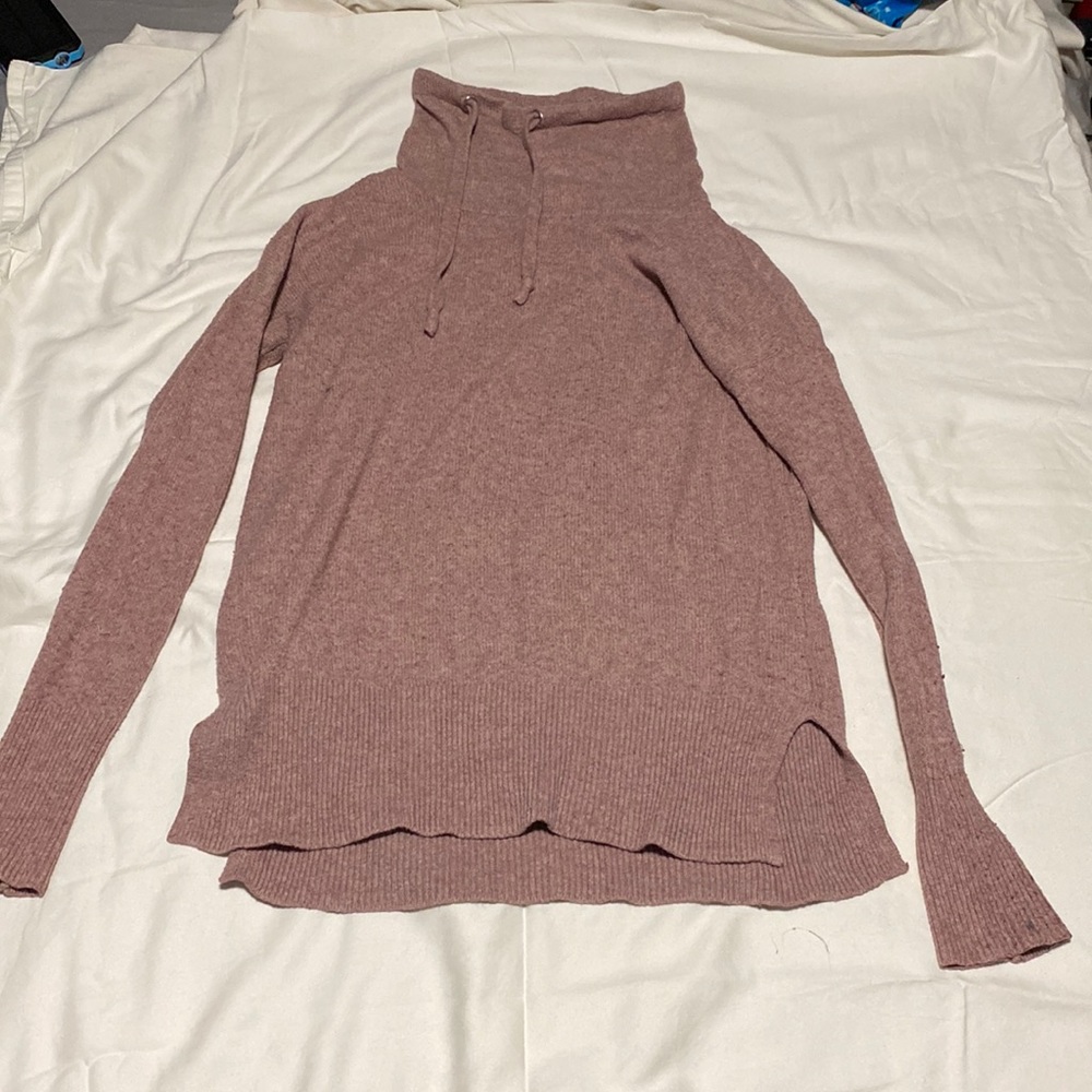 Pink high neck womens medium sweater slightly worn